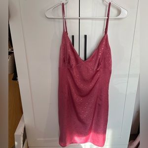 Blue Blush Satin Mini Dress